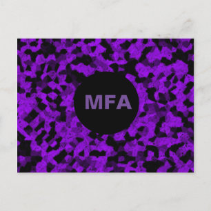 Black and Purple Chalk Postcard