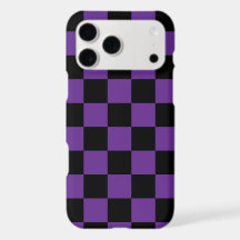 Black and Purple Checkered Print