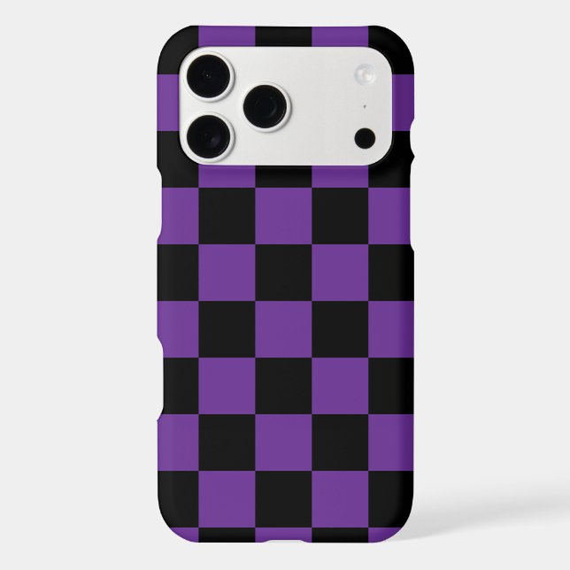 Black and Purple Chequered Print (Back)