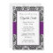 Black and Purple Damask Bridal Shower Invitation