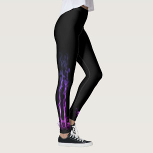 Black and Purple Dragon Smoke Leggings