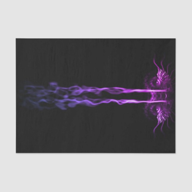 Black and Purple Dragon Smoke Tissue Paper (Front)
