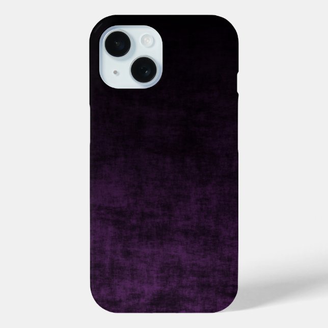 Black and Purple Grunge Ombre Texture Case-Mate iPhone Case (Back)