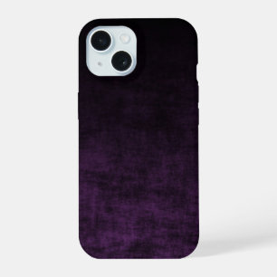 Black and Purple Grunge Ombre Texture iPhone 15 Case