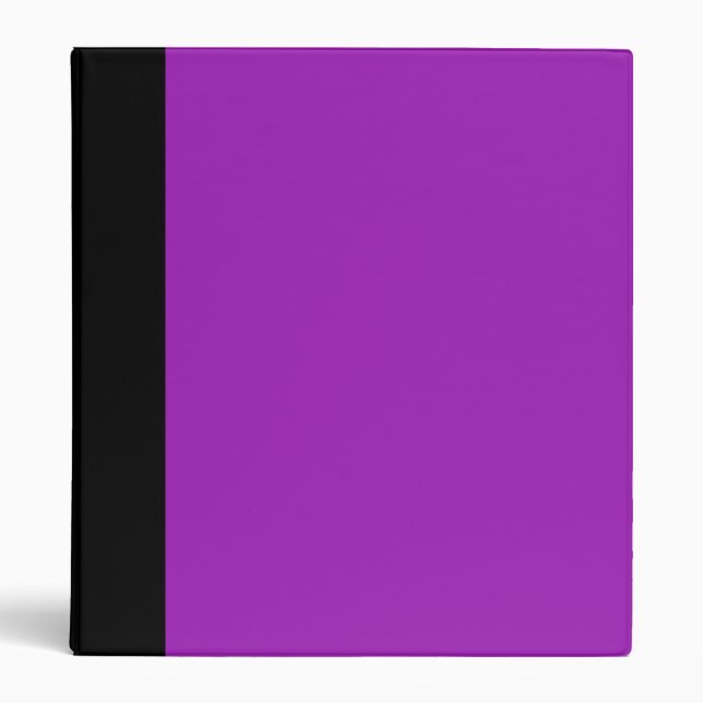 Black and Purple Lavender Binder (Front)