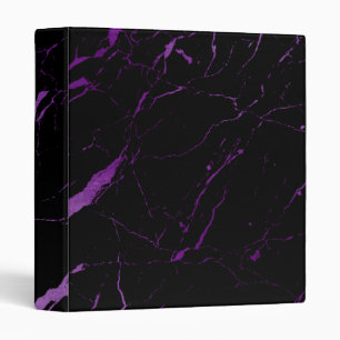 Black and Purple Marble Designer Binder