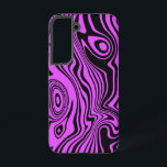 Black and Purple Samsung Galaxy Case Your Colours<br><div class="desc">Custom Colours Samsung Galaxy Cases or iPhone Cases with Abstract Waves Black and Purple Design by MIGNED - Customizable - or Choose / add your favourite background colours !</div>