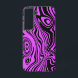 Black and Purple Samsung Galaxy Case Your Colours<br><div class="desc">Custom Colours Samsung Galaxy Cases or iPhone Cases with Abstract Waves Black and Purple Design by MIGNED - Customizable - or Choose / add your favourite background colours !</div>