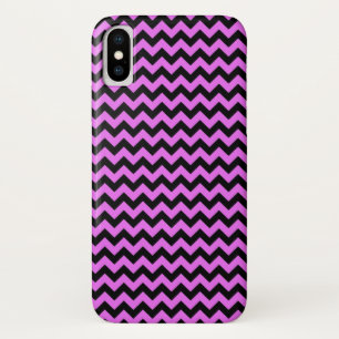 Black and Purple Zig Zag Chevron Case-Mate iPhone Case