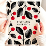 Black and Red Botanical Berries Custom Name Planner<br><div class="desc">Immerse yourself in a world of botanical beauty with this captivating planner. Delicate black leaves intertwine with vibrant red berries, creating a design that's both elegant and striking. Imagine yourself jotting down your dreams and appointments amidst this symphony of nature. Personalize it with your name and let this planner be...</div>