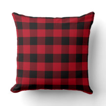 Black and Red Buffalo Plaid Pattern