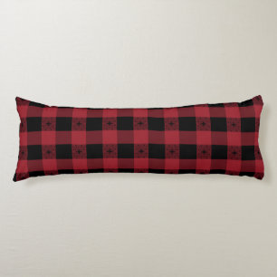 Black And Red Celtic Plaid Body Pillow