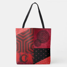 Black and red composition