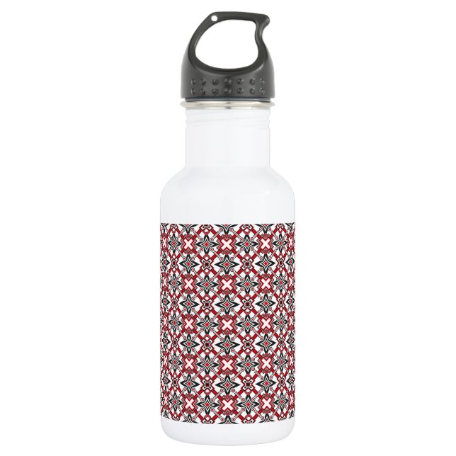 Black and Red Festival 532 Ml Water Bottle (Front)