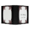 Black and Red Gothic Scroll Wedding Binder