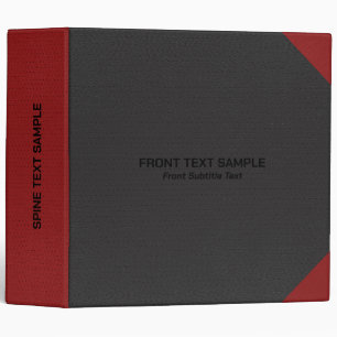 Black and red leather texture image binder