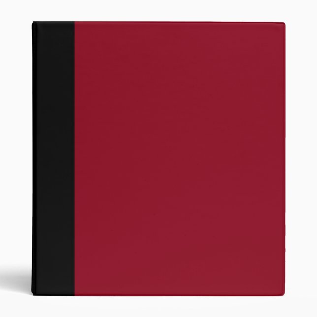 Black and Red Maroon Binder (Front)