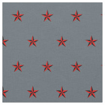 Black and Red Nautical Star Pattern on Slate Grey