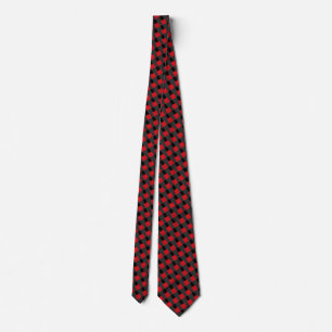 Black and Red Neck Tie