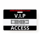 Black and Red Press Pass Custom Name Employee