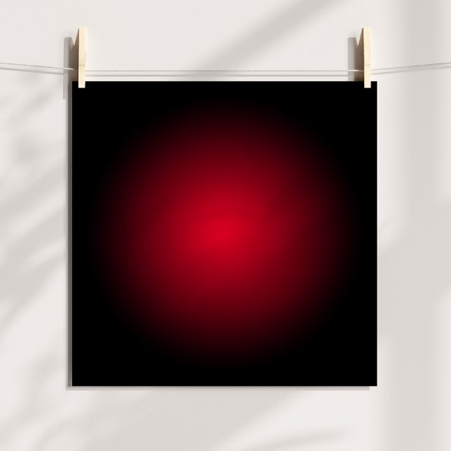 Black and Red Radial Gradient Poster (Black and Red Radial Gradient Poster)