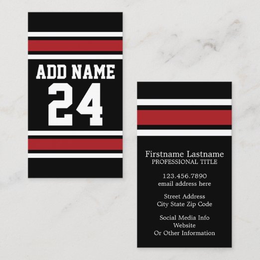 Sports Business Cards & Profile Cards Zazzle CA
