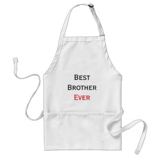 Black and Red Text Best Brother Ever Personalized Standard Apron