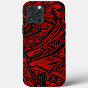 Black And Red Tribal Abstract  iPhone 13 Pro Max Case