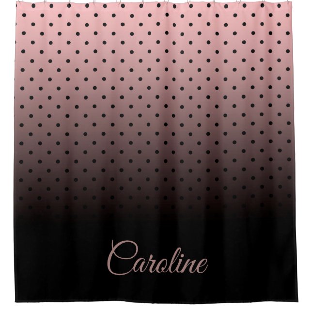 Black and Rose Dots Pattern (Front)