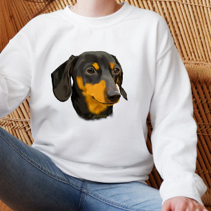 Black and Rust Dachshund Dog Sweatshirt
