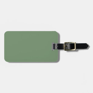 Black and Sage Green Luggage Tag