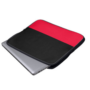 Black and Scarlet Laptop Bag