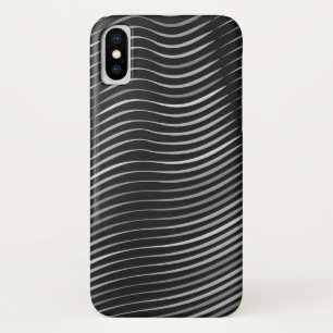 black and silver abstract pattern Case-Mate iPhone case