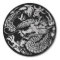 Black and Silver Chinese Dragon Sticker