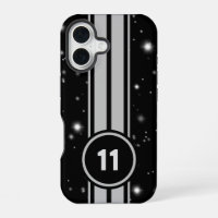 Black and Silver Racing Stripes Starlight