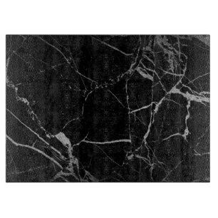 Black and Silver Vein Marble Cutting Board