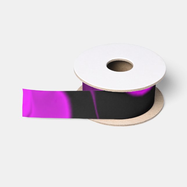 Black and Smokey Purple Satin Ribbon (Spool)
