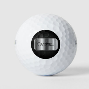 Black And Steel Golf Balls
