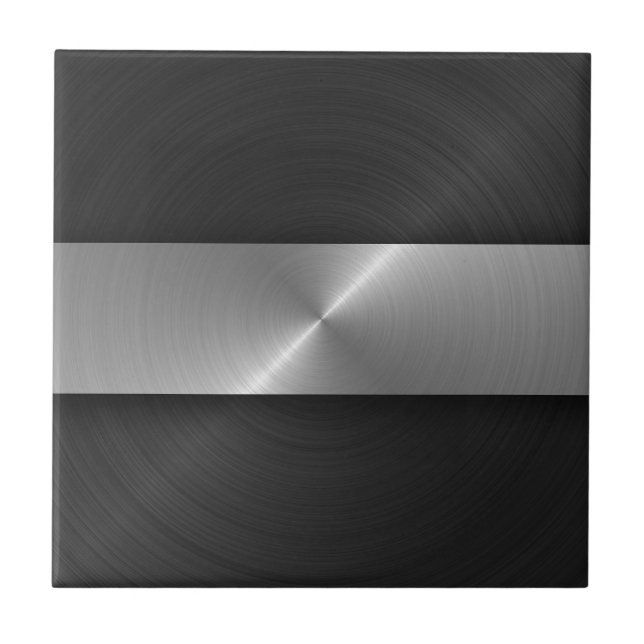Black And Steel Tile (Front)