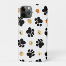Black and tan canine dog paw print white