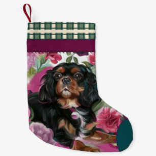 Black and Tan Cavalier Christmas Stocking
