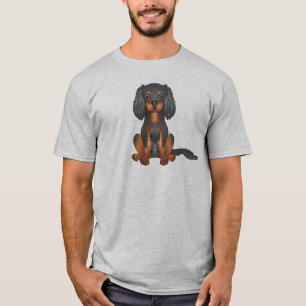 Black And Tan Cavalier King Charles Spaniel Dog T-Shirt