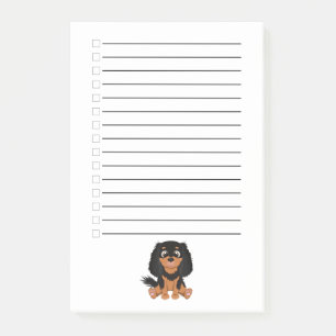 Black and Tan Cavalier King Charles Spaniel Post-it Notes