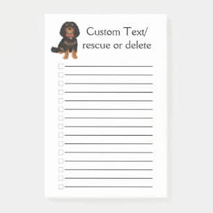 Black and Tan Cavalier King Charles Spaniel Post-it Notes