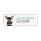 Black and Tan Chihuahua Portrait Address Label
