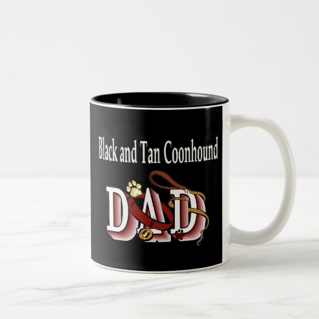 Black And Tan Coonhound Dad Mug (Right)