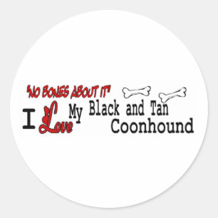 Black And Tan Coonhound (I Love) Sticker