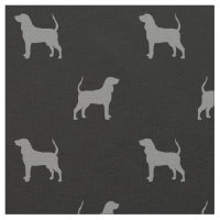 Black and Tan Coonhound Silhouettes Patterned