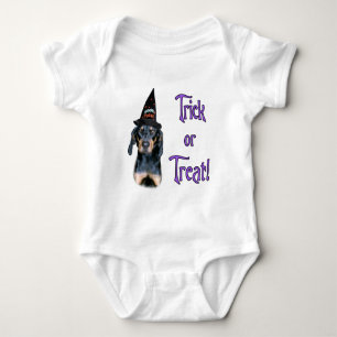 Black and Tan Coonhound Trick Baby Bodysuit