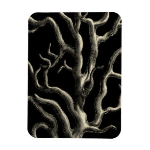Black and Tan Coral Magnet